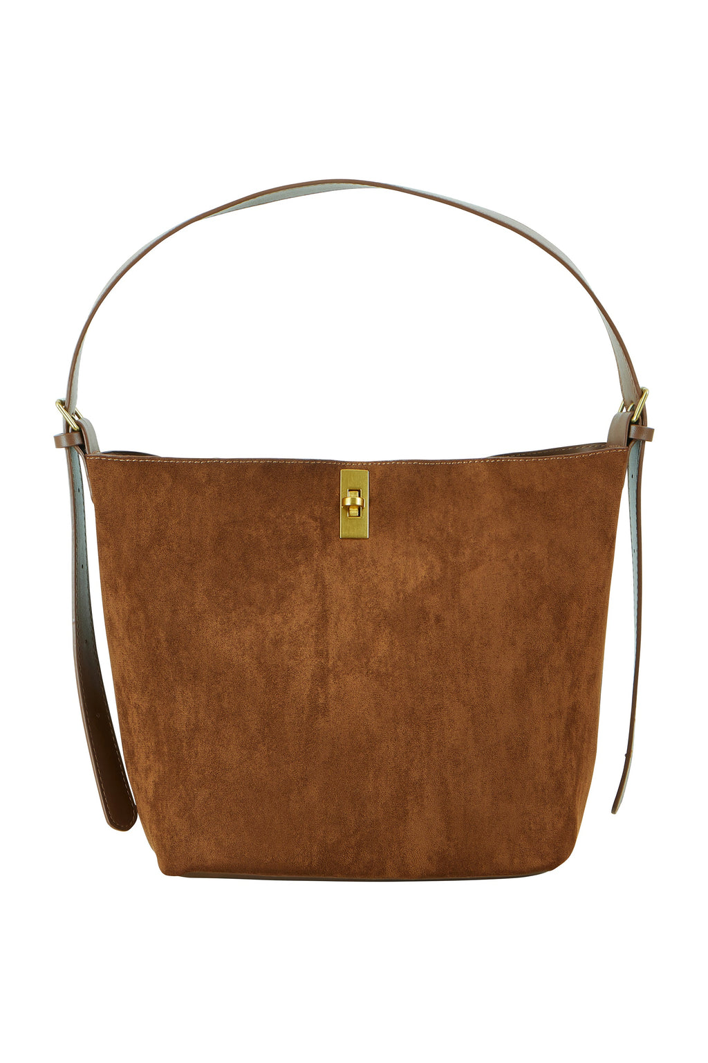 Tan Faux Suede Bag