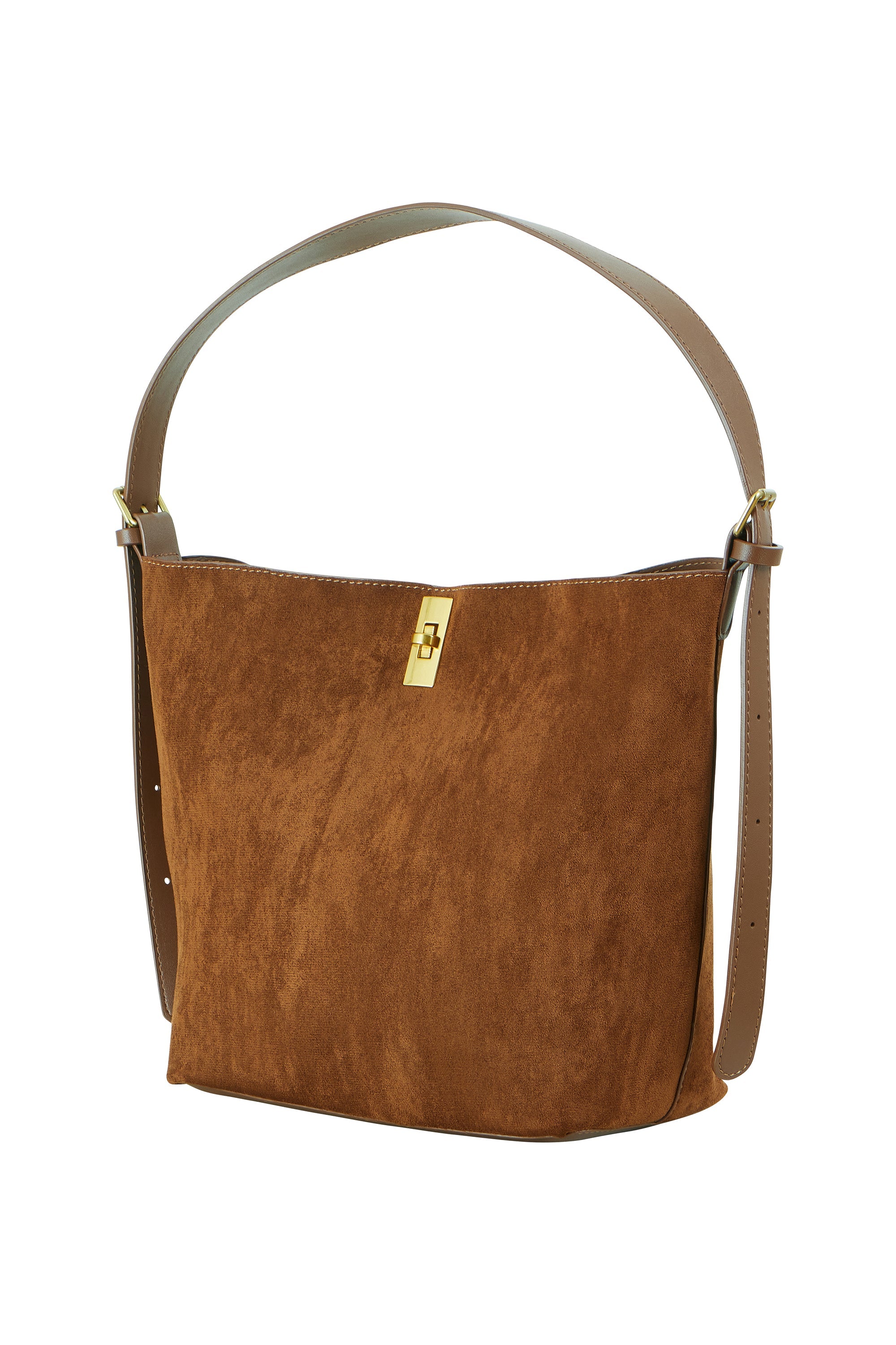 Tan Faux Suede Bag