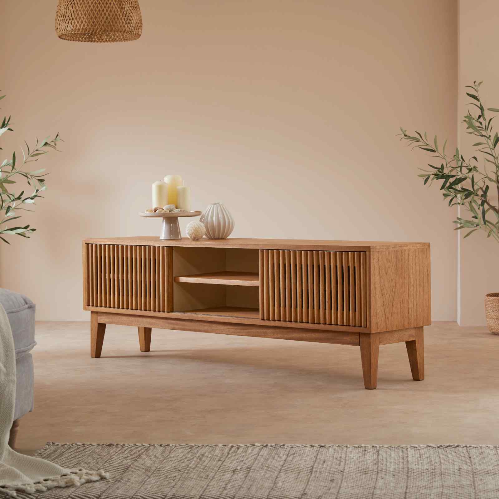 Melia Media Unit with Sliding Doors - Miola