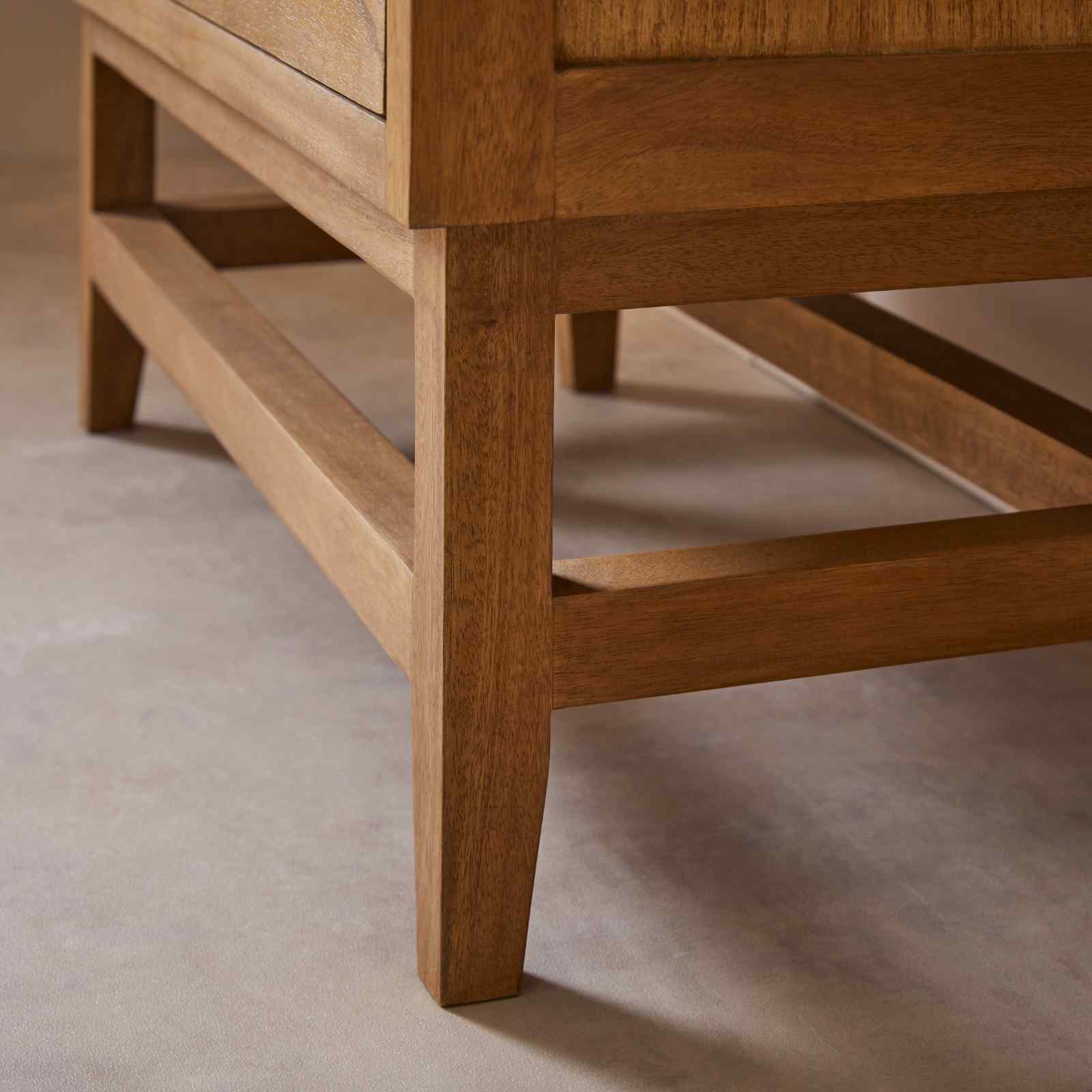 Melia Light Oak Wardrobe with Drawer - Miola