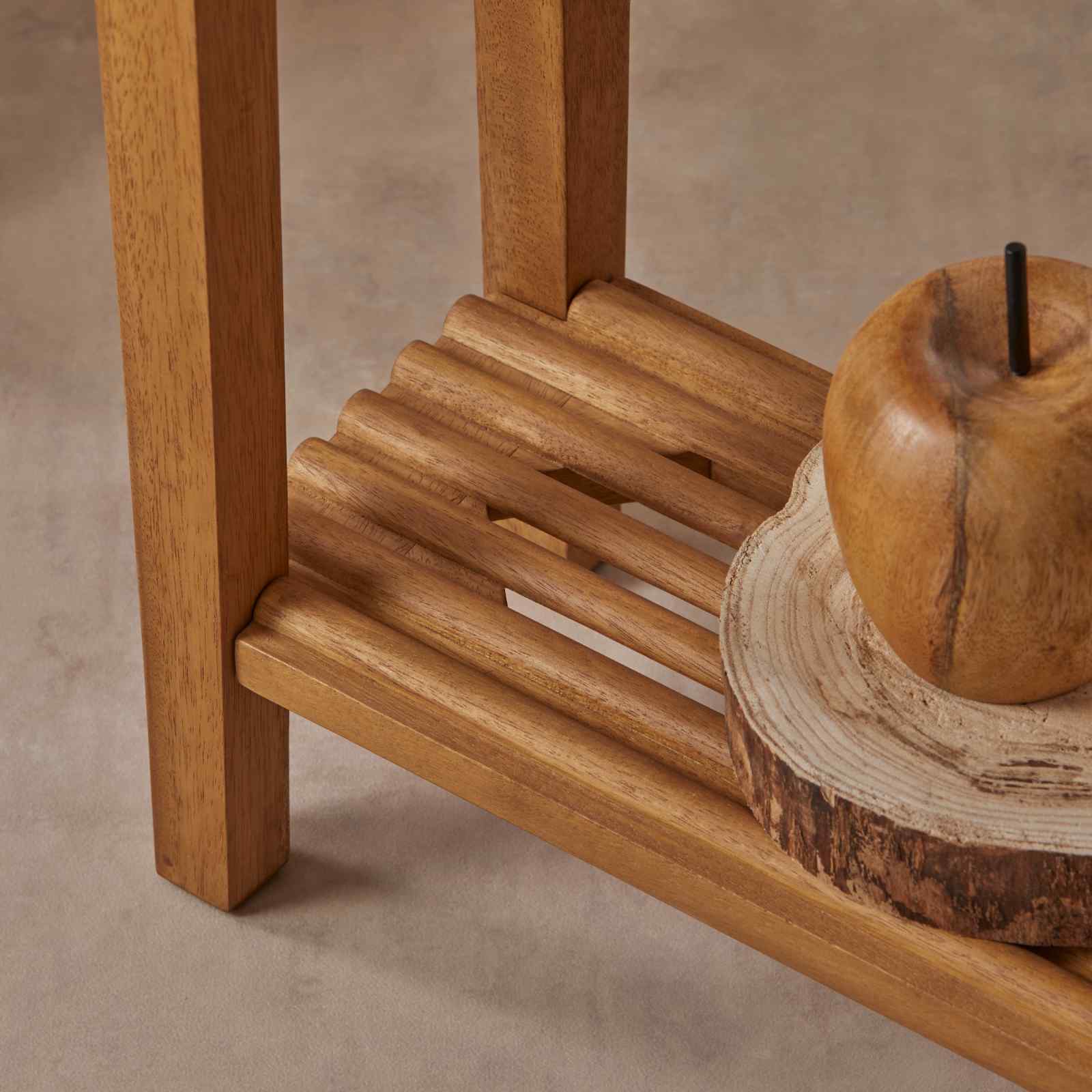 Melia Light Oak Console and Hallway Table with One Drawer - Miola