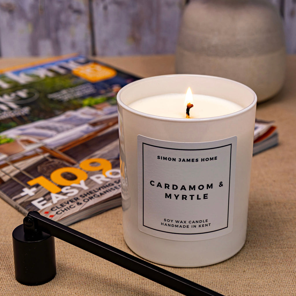 Cardamom & Myrtle Candle - Handmade Soy Wax - Miola
