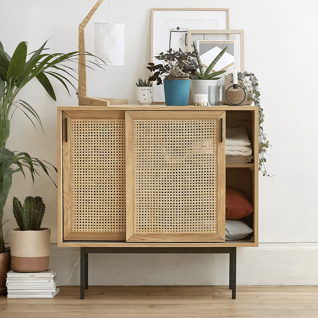 Acacia Cane Rattan Sideboard - Miola