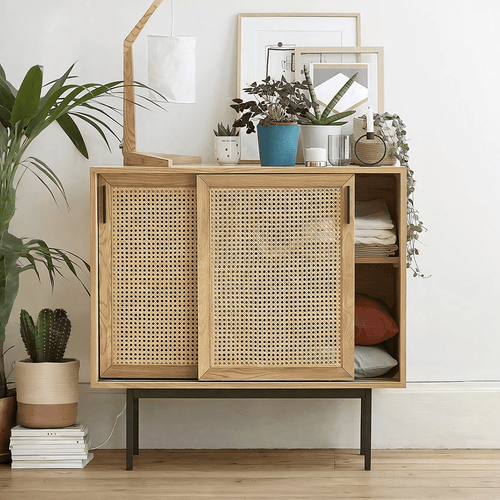 Acacia Cane Rattan Sideboard - Miola