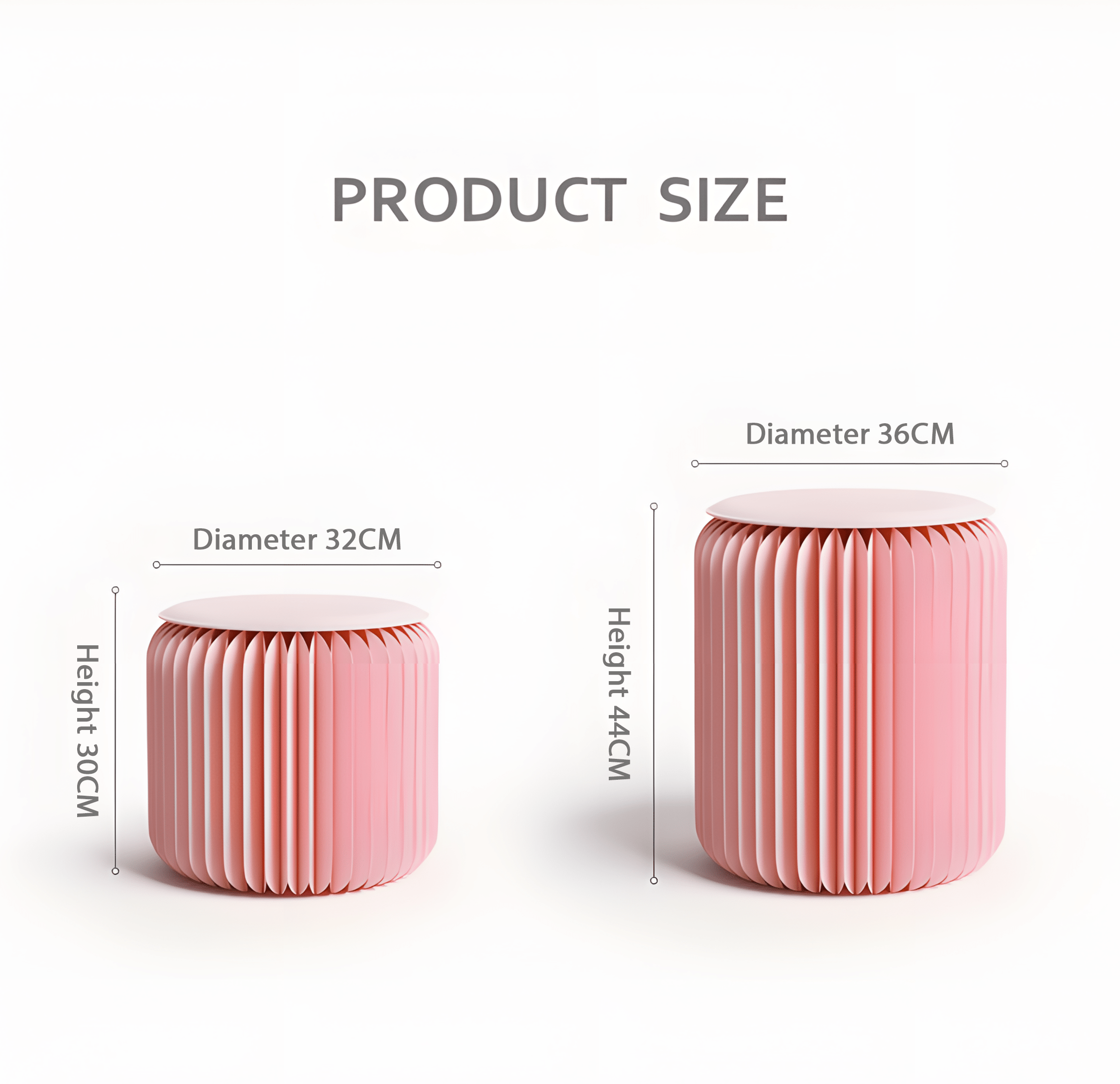 Accordion Stool Spring Pink - Miola