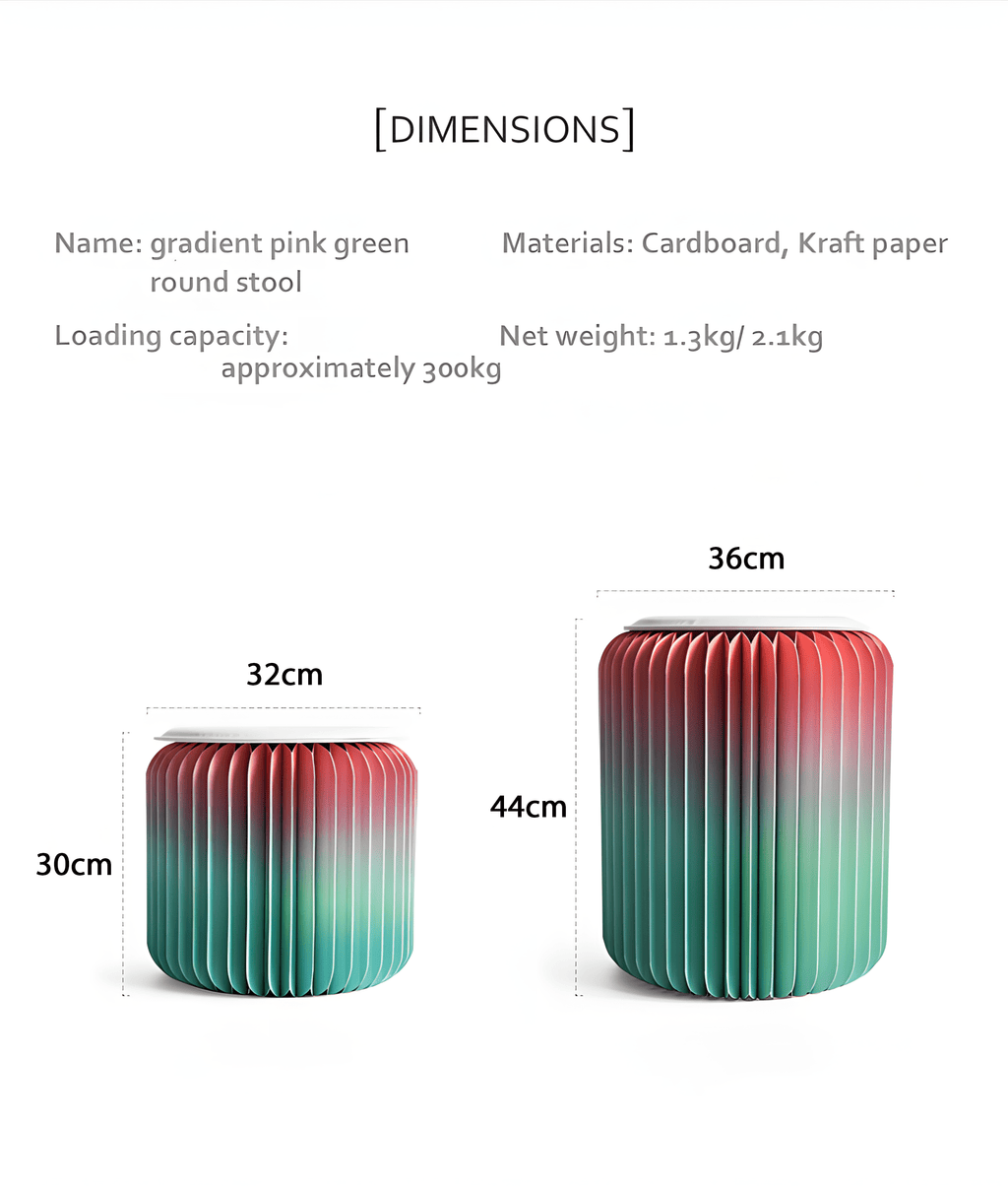 Accordion Stool, Gradient Color - Miola