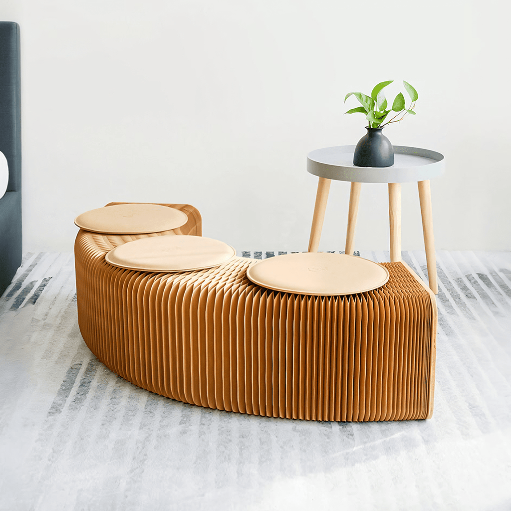 Accordion 3 Seater Bench - Miola