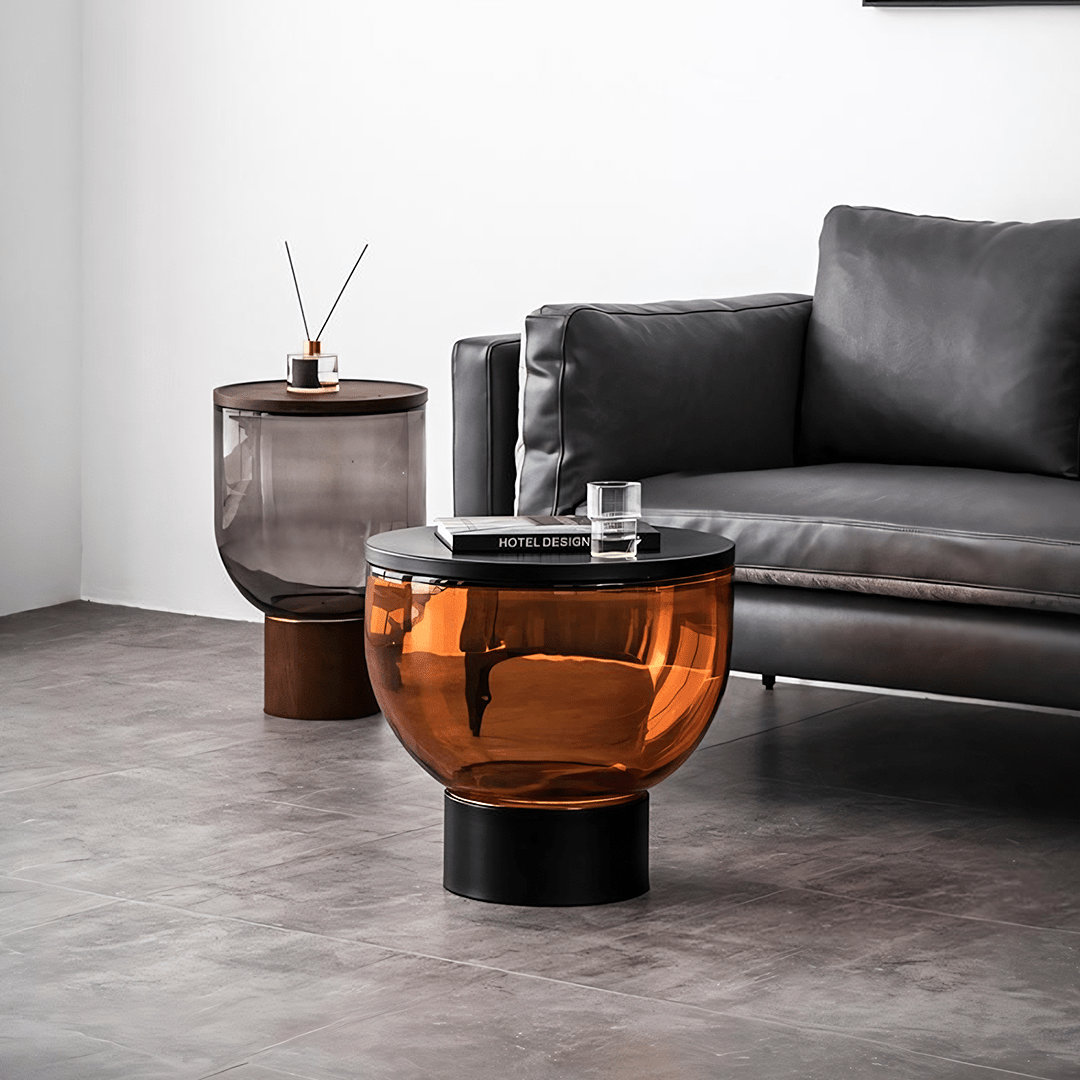Agora Coffee Table Set, Glass - Miola