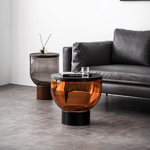 Agora Coffee Table Set, Glass - Miola