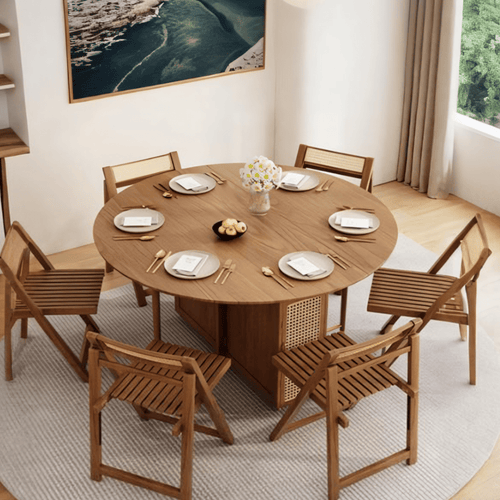 Ainsley Folding Extendable Dining Table, Wood - Miola