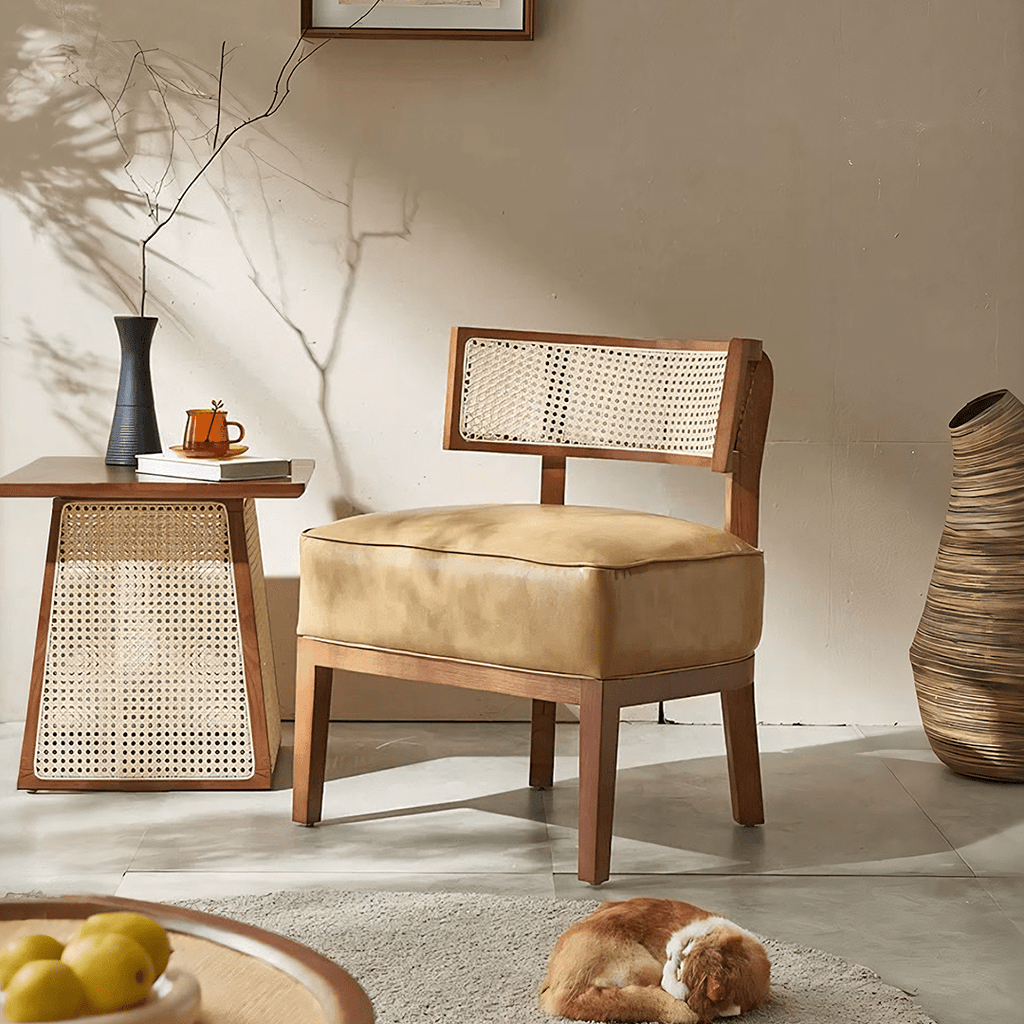 Alexa Rattan Lounge Chair, Armchair - Miola