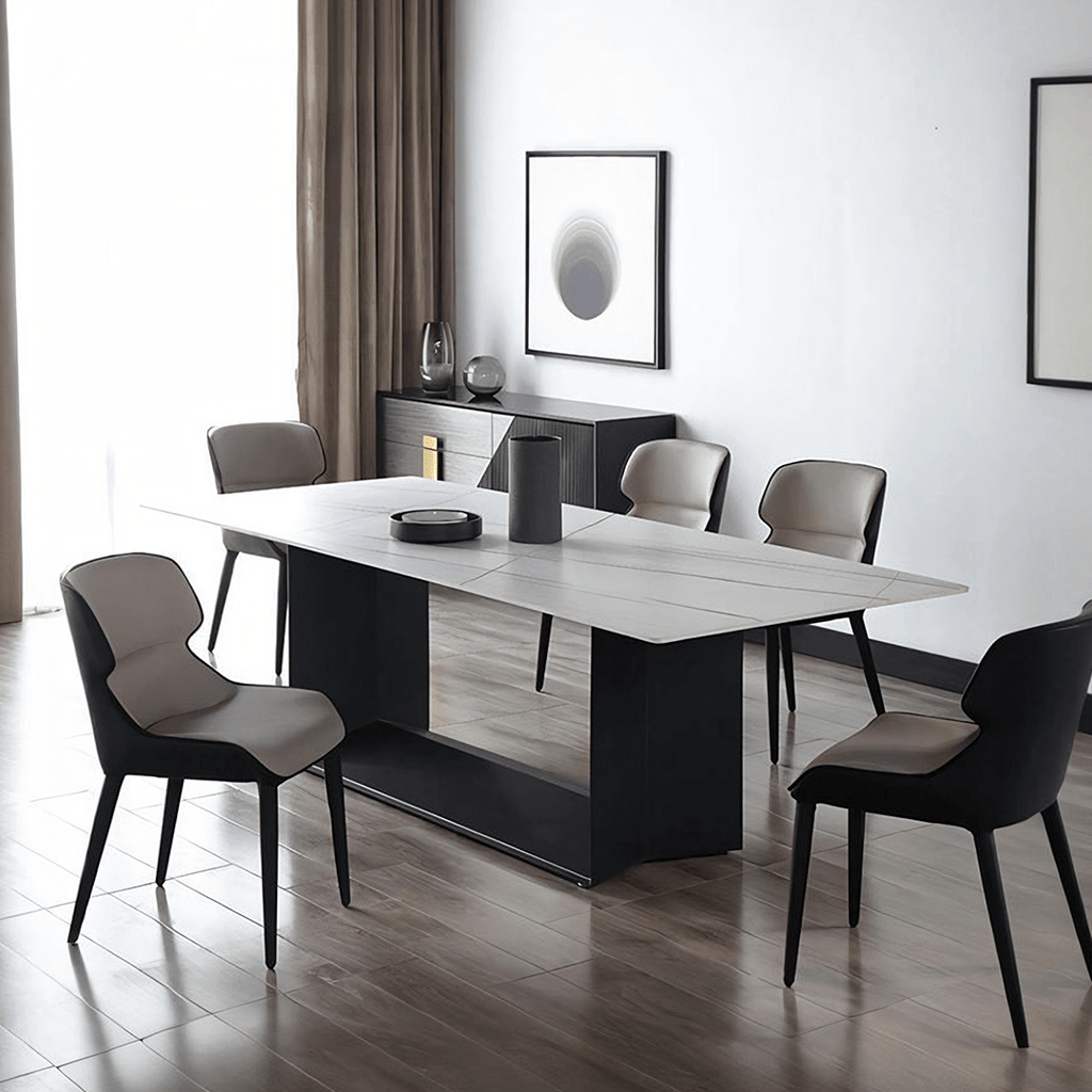 Alme Dining Table, Black Base - Miola