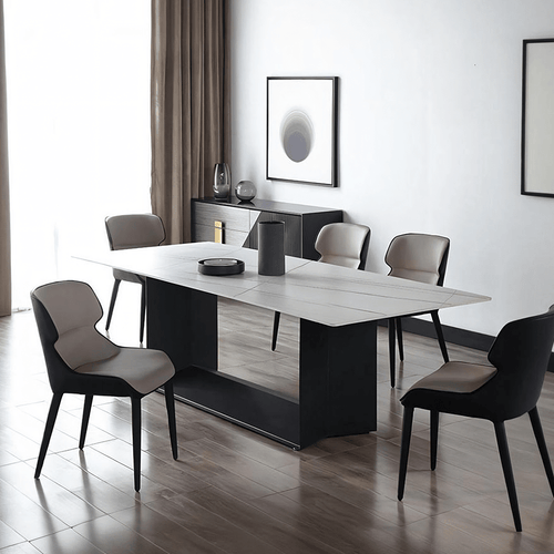 Alme Dining Table, Black Base - Miola