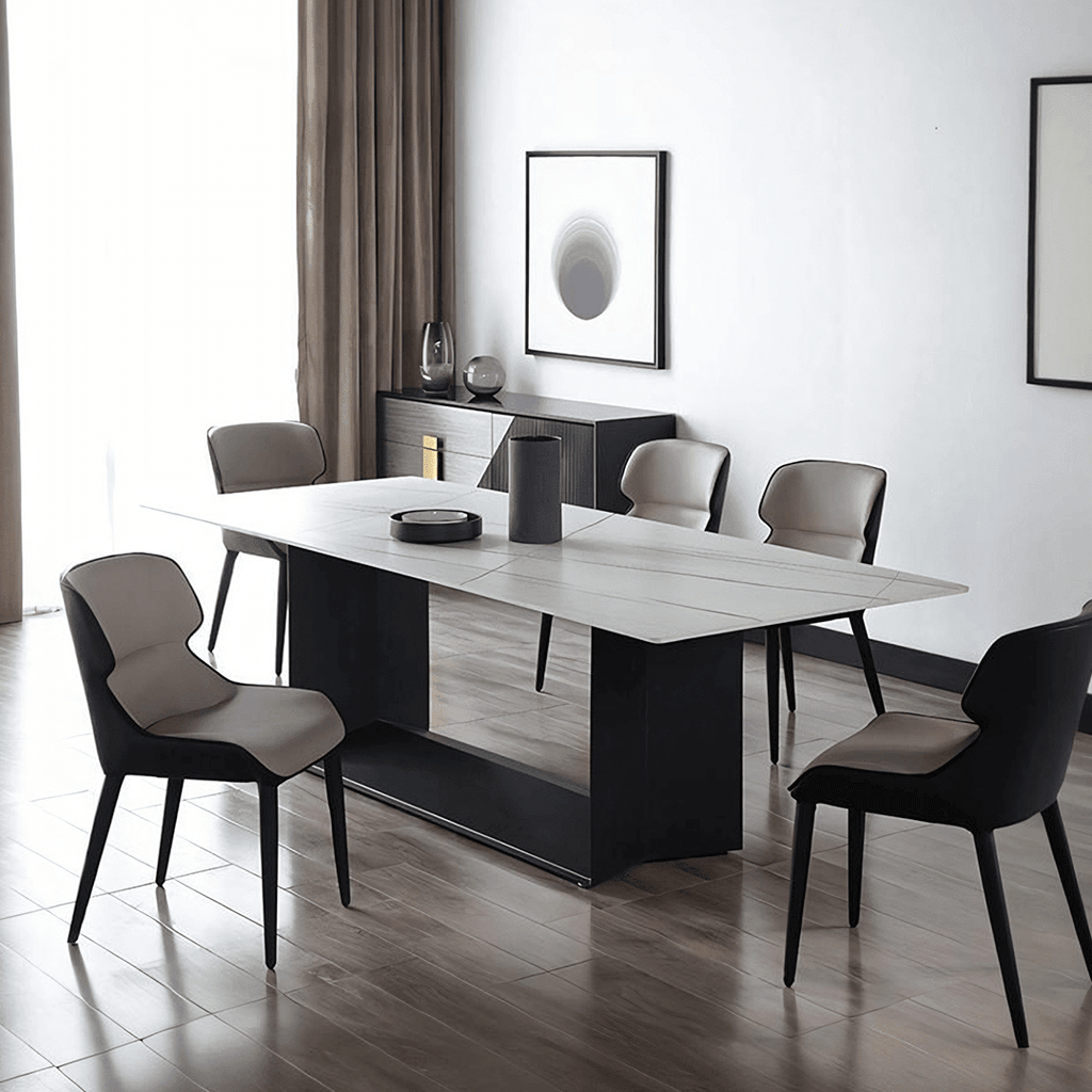 Alme Dining Table, Black Base - Miola