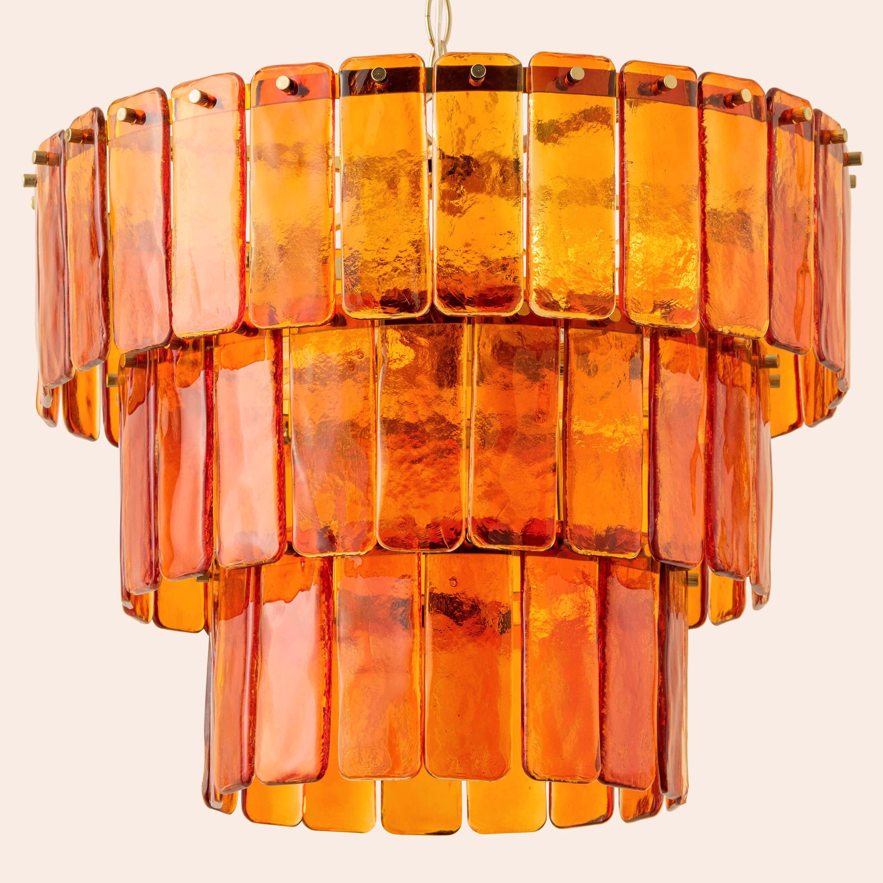 Amber Large Glass Chandelier - Miola