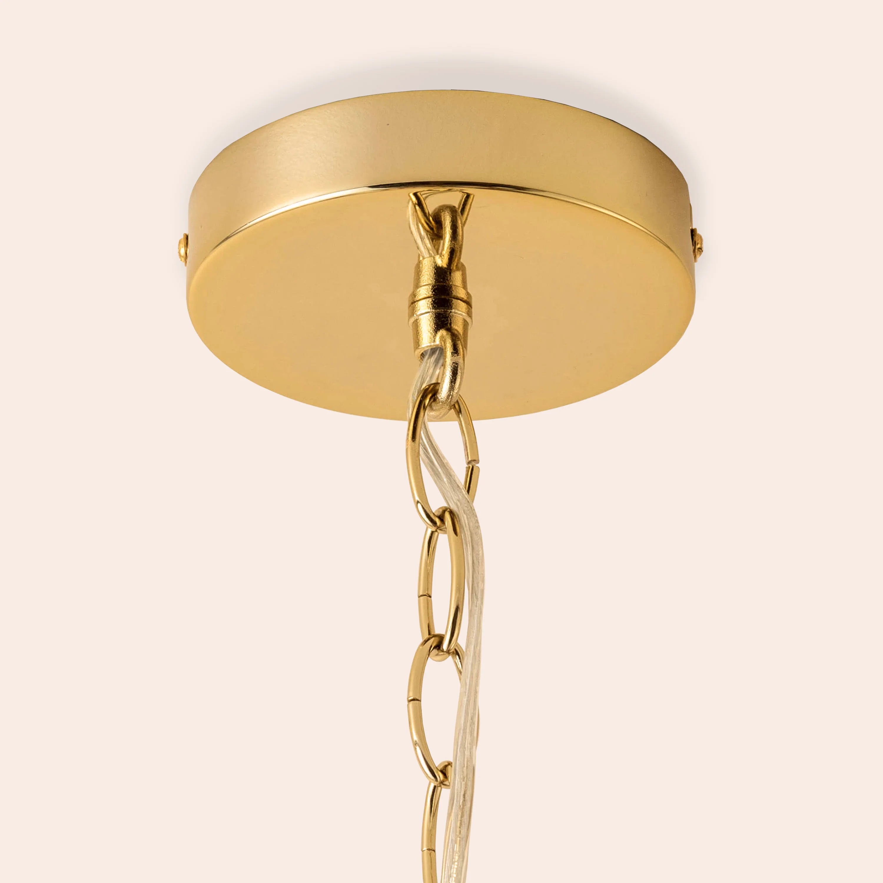 Amber large glass chandelier ceiling light - Miola