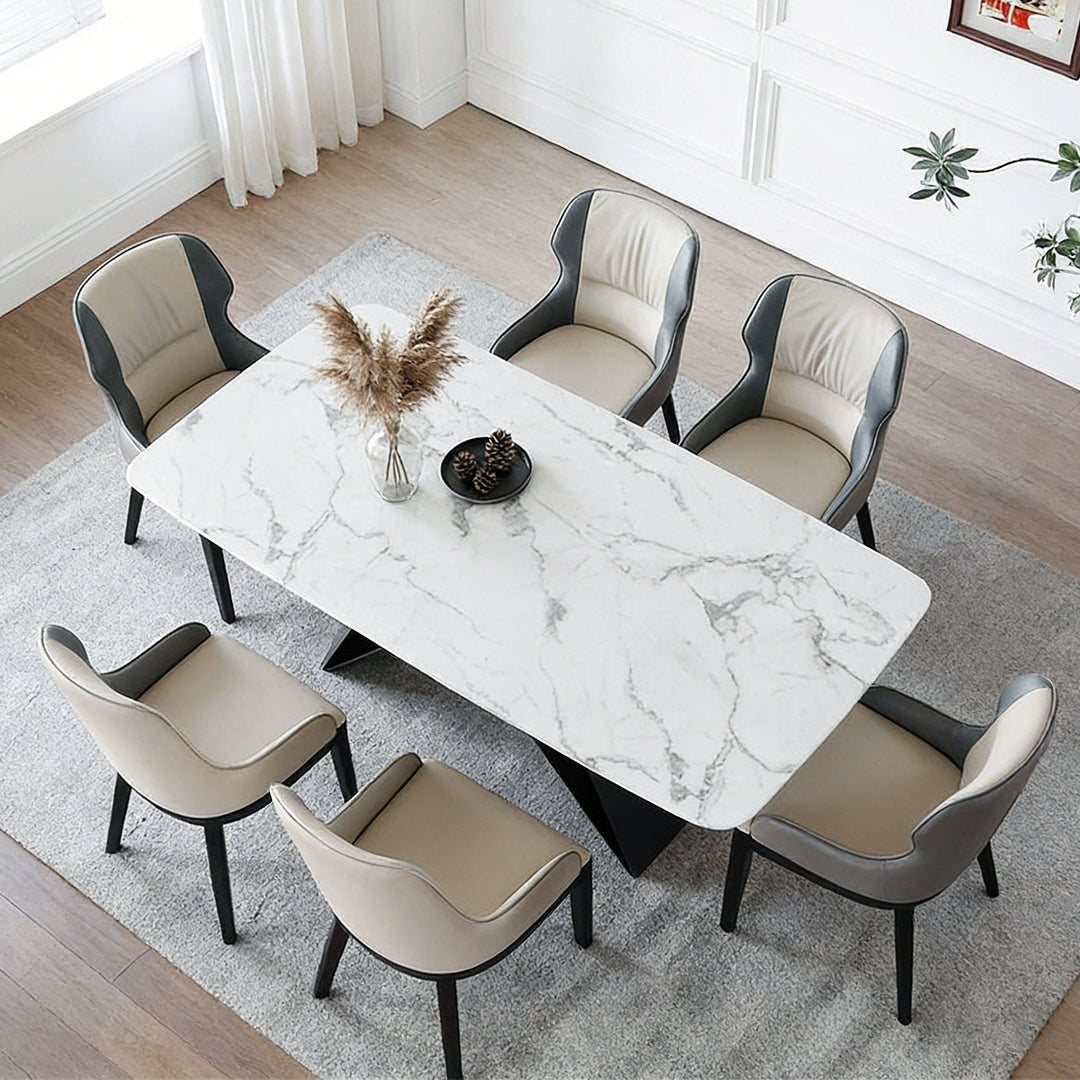 Amsterdam Dining Table, Sintered Stone - Miola