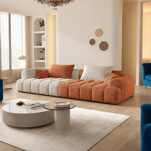 Arabella Module Sofa, Two Seater Sofa, Three Seater Sofa, Four Seater, Corduroy Fabric - Miola