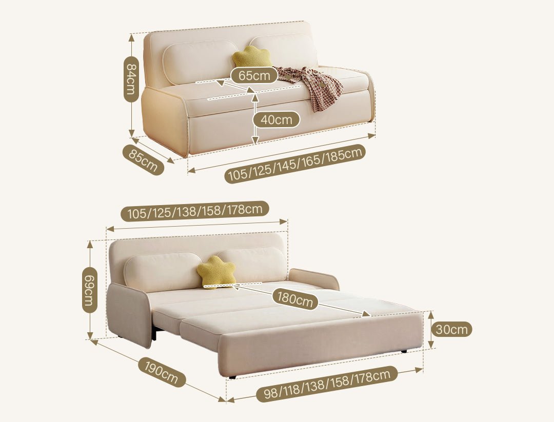 Ari Two Seater Sofa Bed, More Colours - Miola