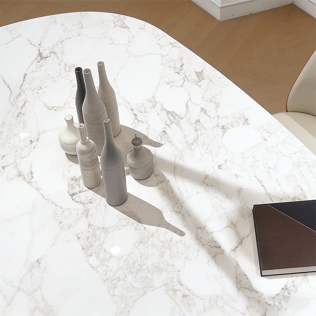 Arpen Dining Table, Marble, Dining Table Set - Miola