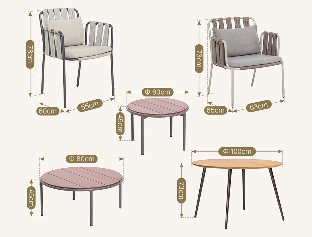 Artemis Outdoor Rattan Dining Chair, For Patio Garden - Miola
