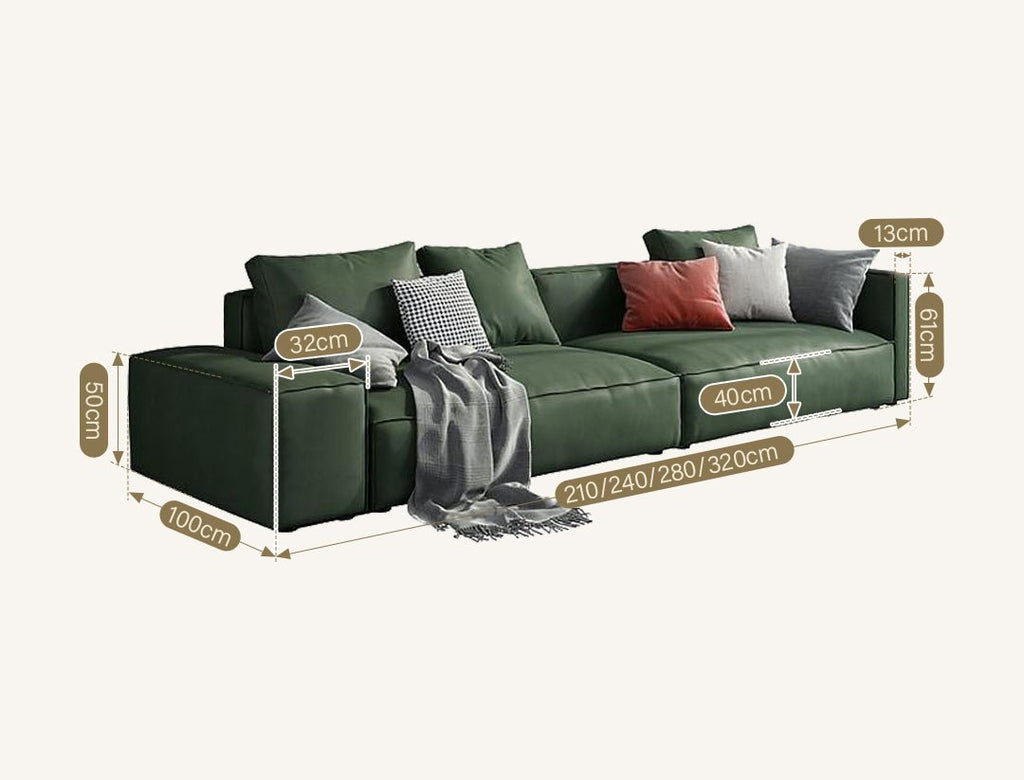 Aula Two Seater, Three Seater, Four Seater Sofa, Modular Sofa, Leathaire - Miola