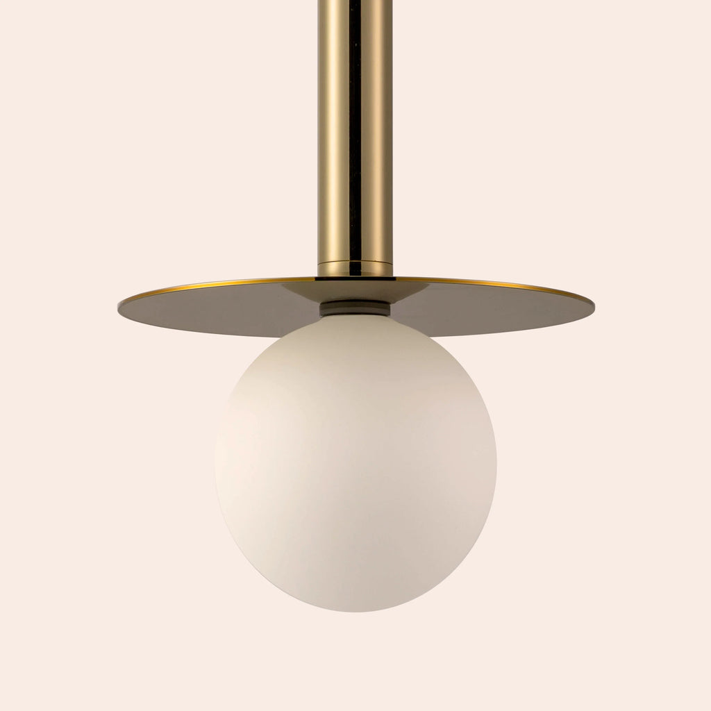 Brass Disk Pendant Ceiling Light - Miola