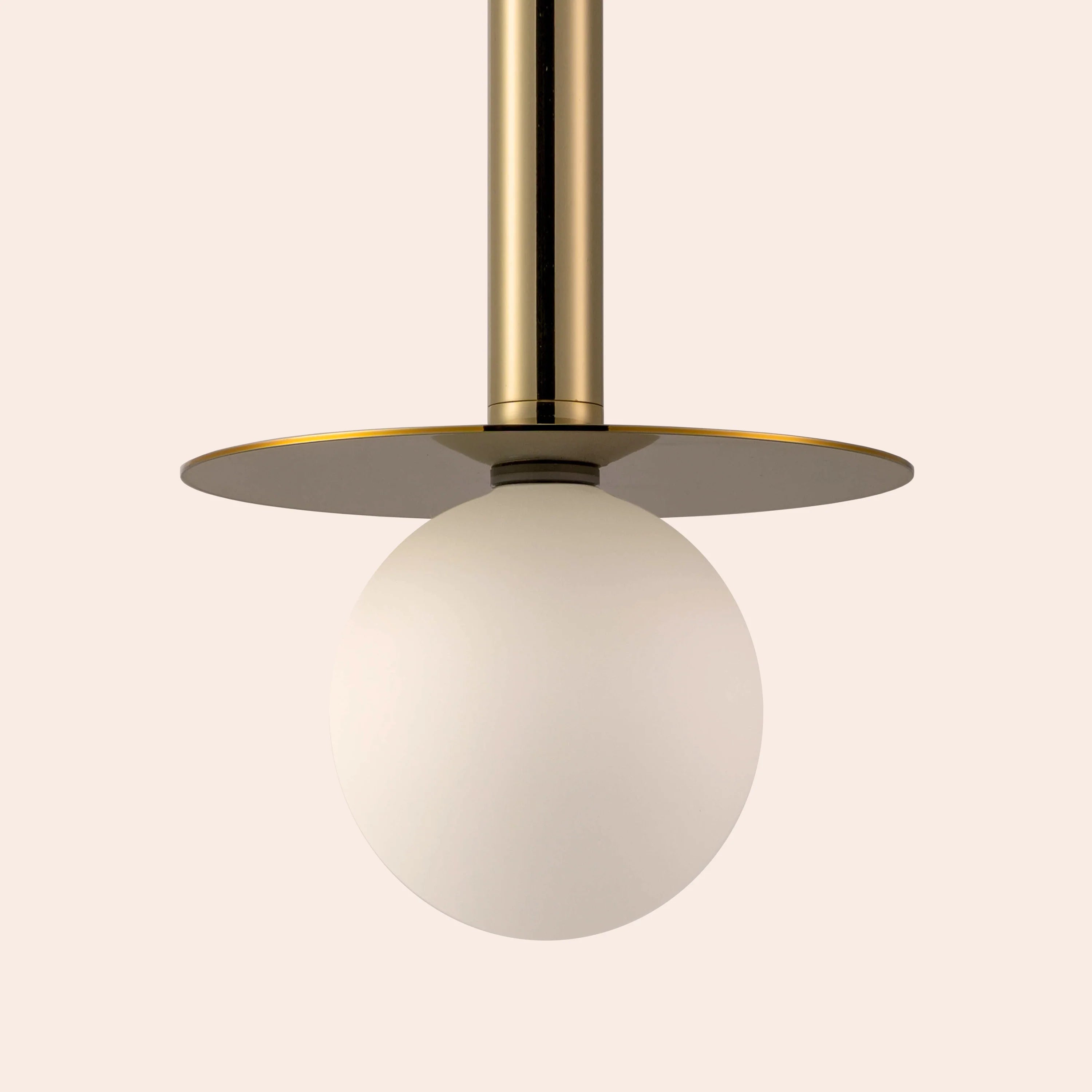 Brass Disk Pendant Ceiling Light - Miola