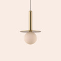 Brass disk pendant ceiling light - Miola