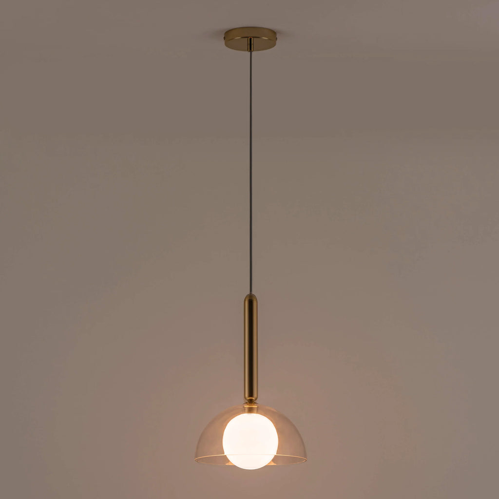 Brass dome pendant ceiling light - Miola