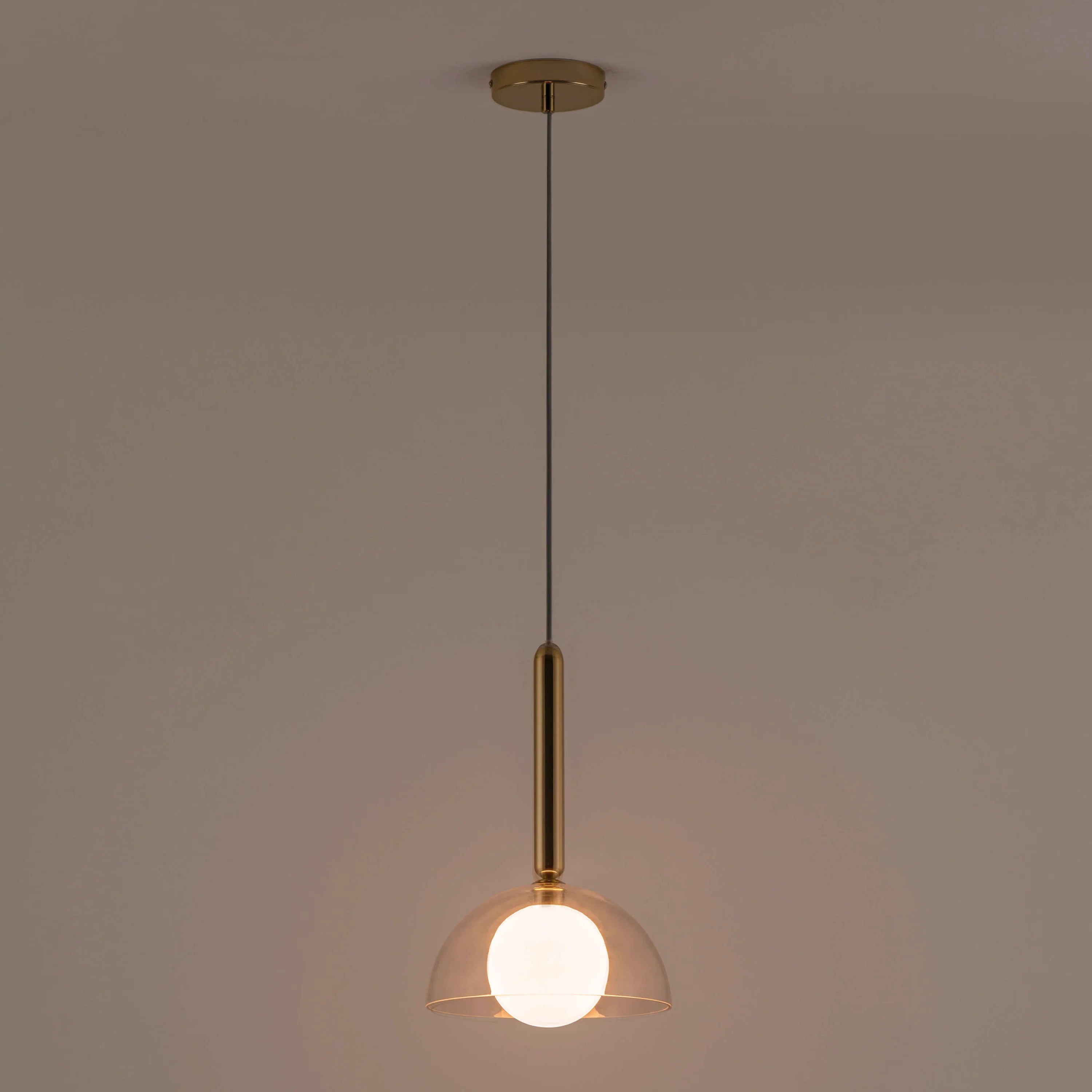 Brass dome pendant ceiling light - Miola