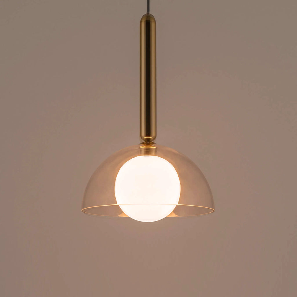 Brass dome pendant ceiling light - Miola