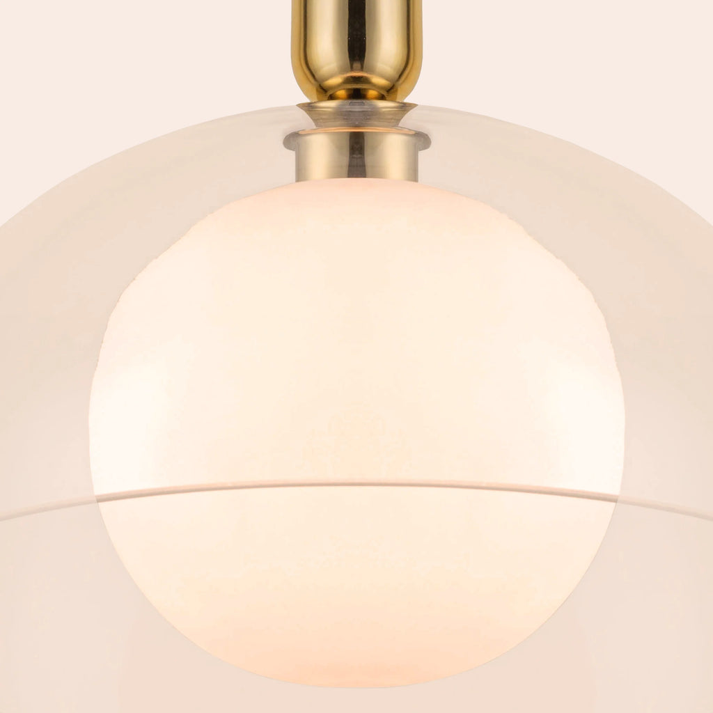 Brass dome pendant ceiling light - Miola