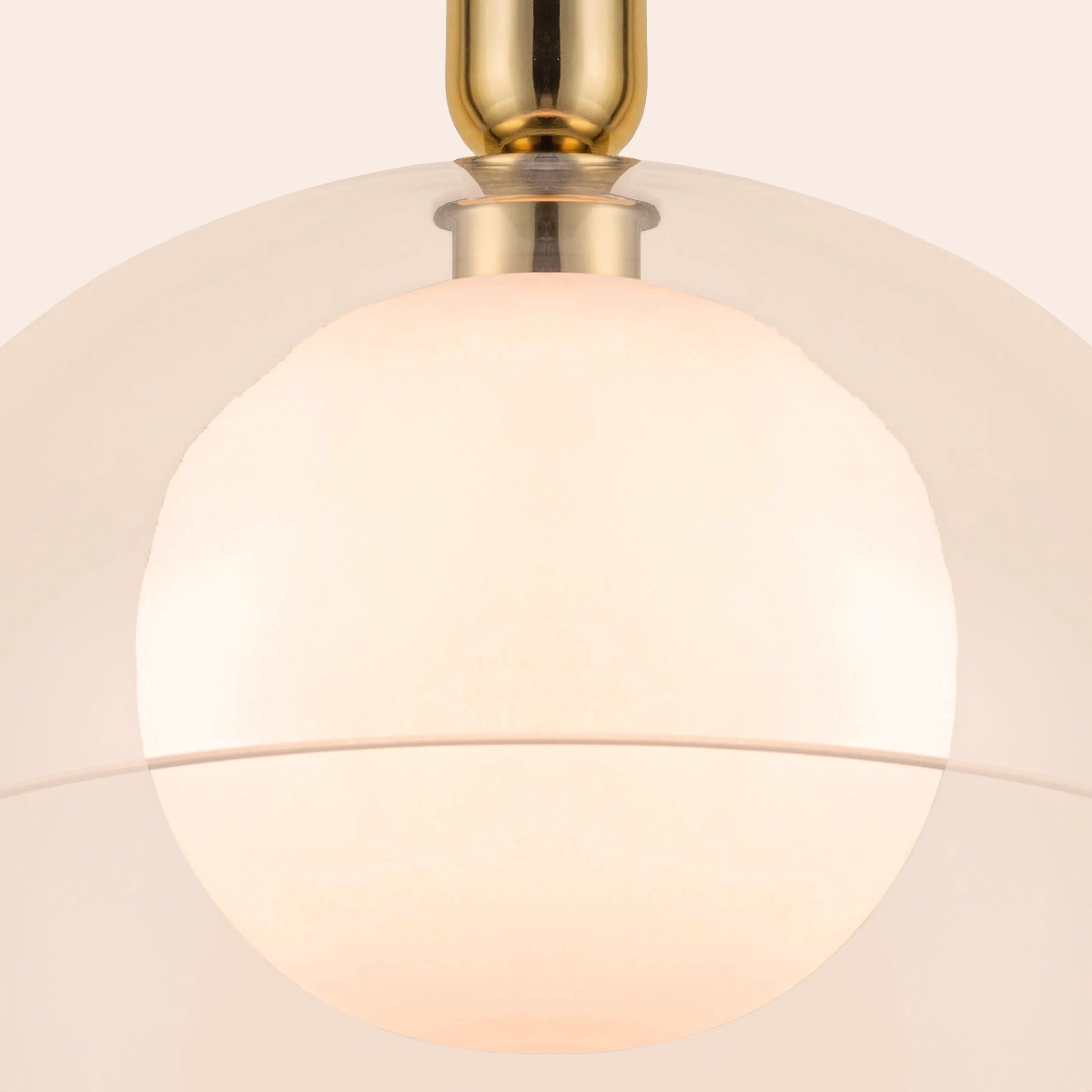Brass dome pendant ceiling light