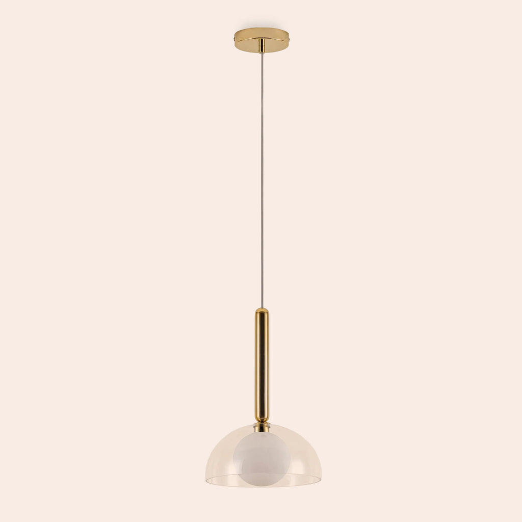 Brass dome pendant ceiling light - Miola