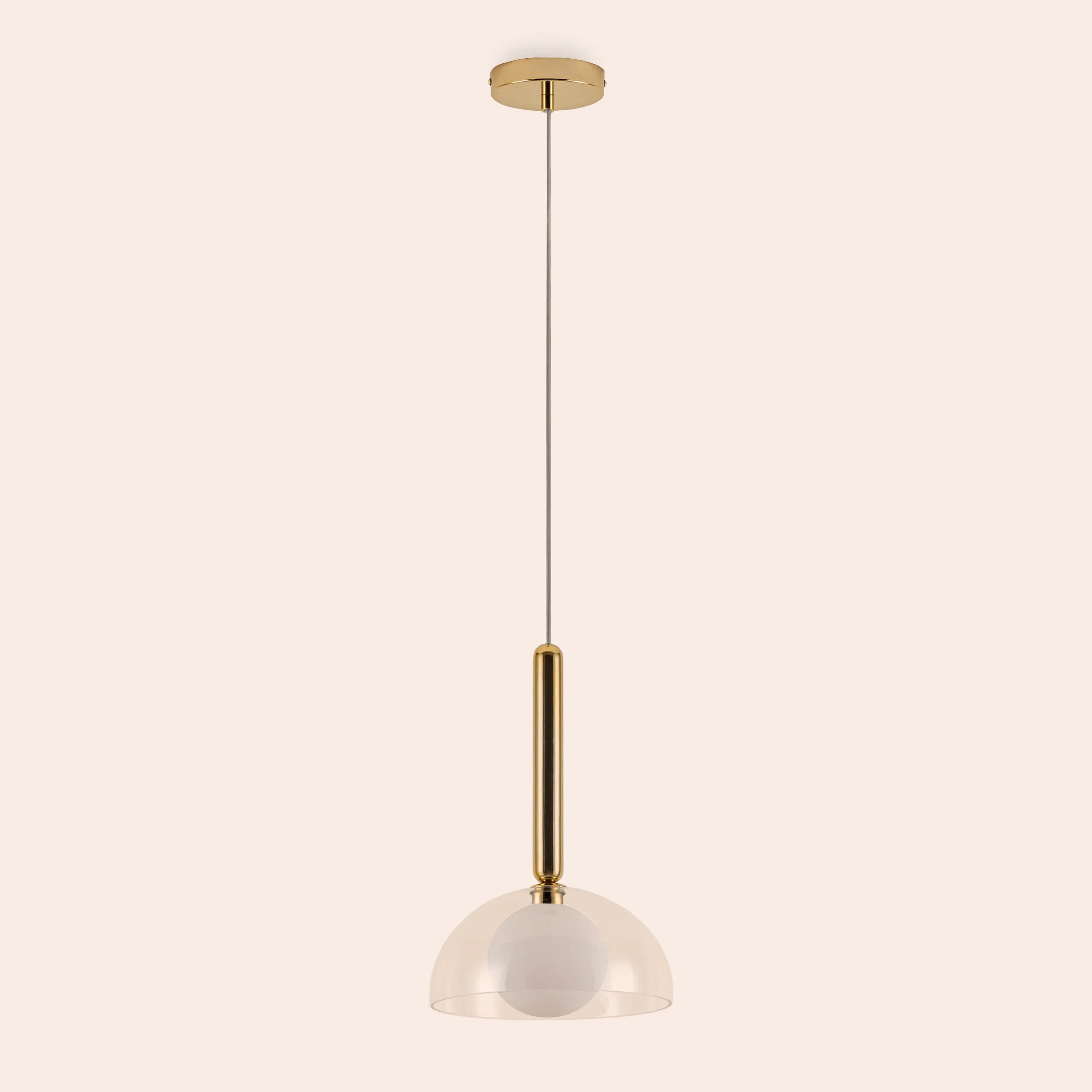Brass dome pendant ceiling light - Miola