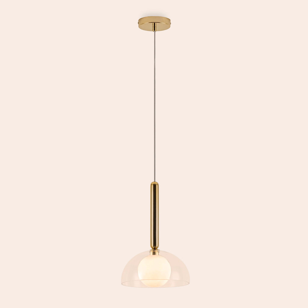 Brass dome pendant ceiling light - Miola