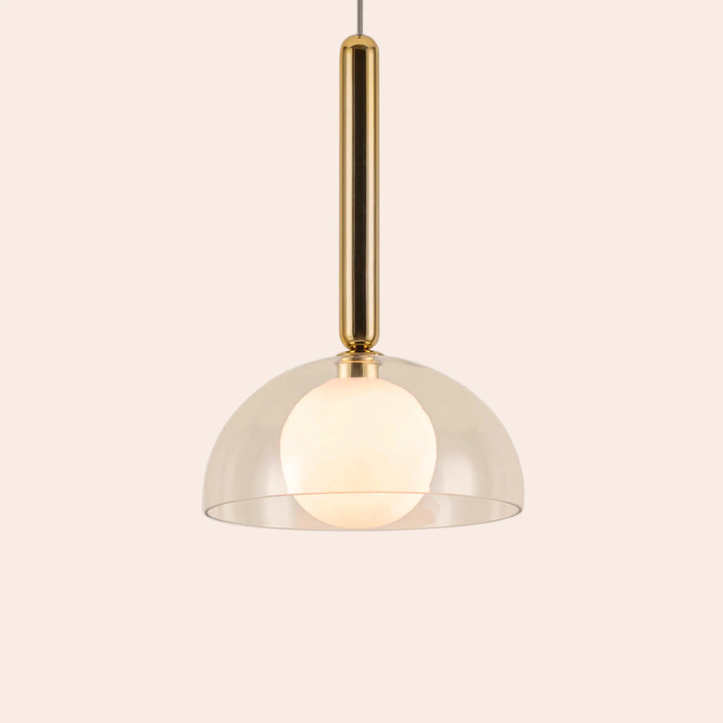 Brass dome pendant ceiling light - Miola