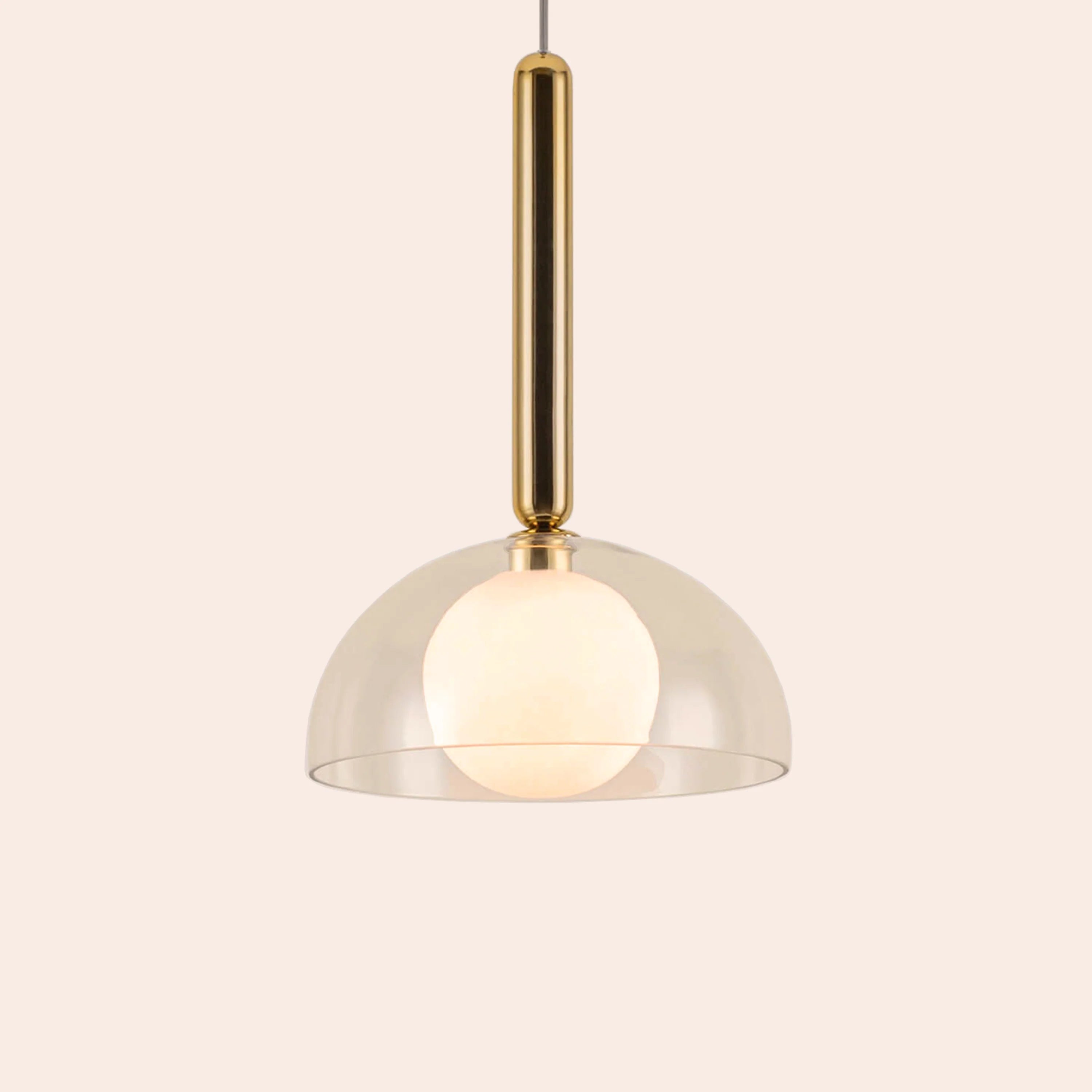 Brass dome pendant ceiling light - Miola
