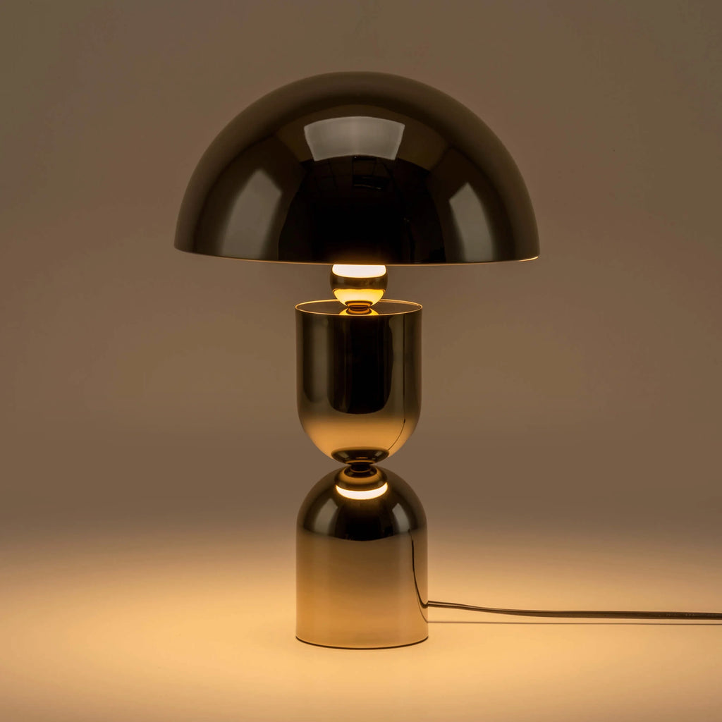 Brass dome mushroom table lamp - Miola