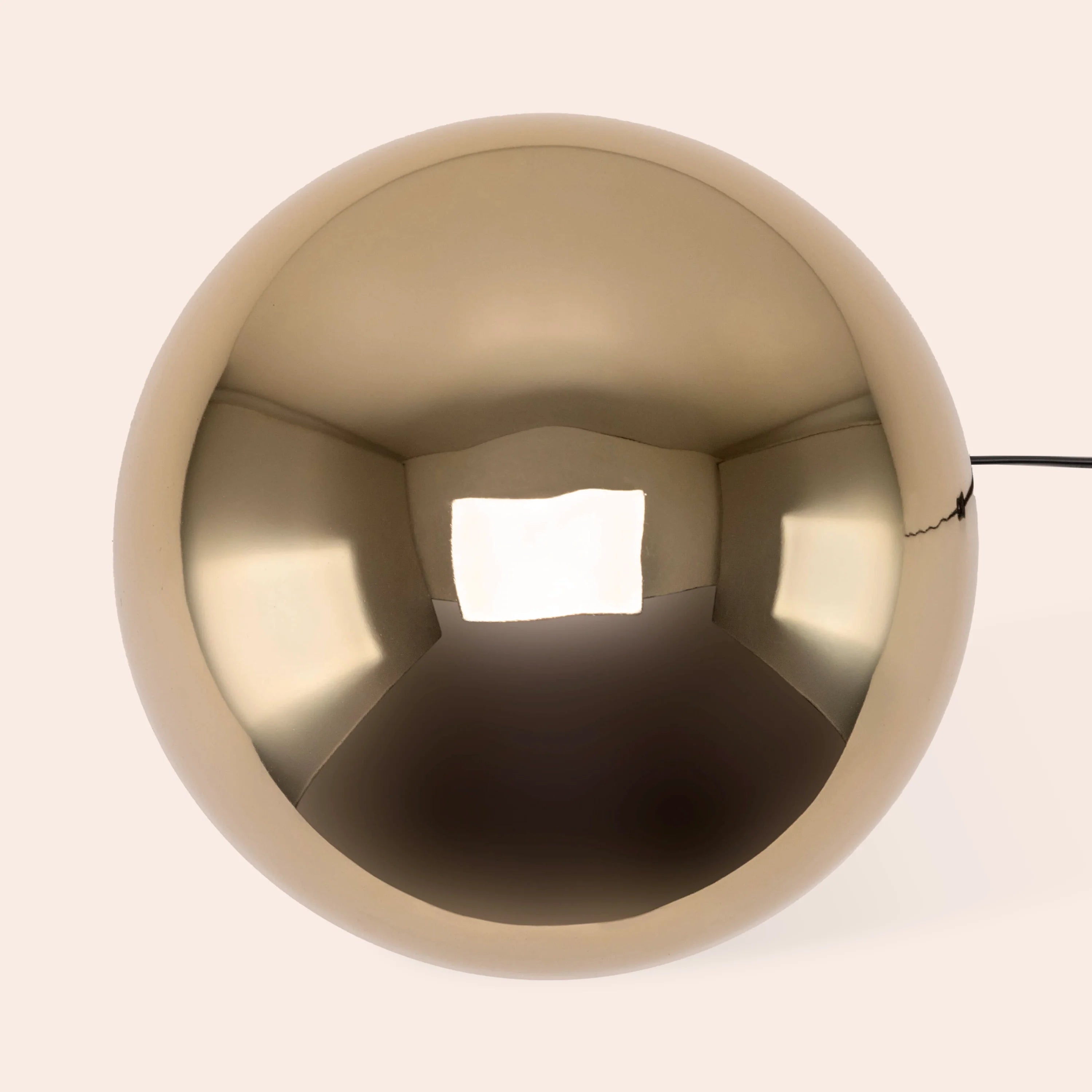 Brass dome mushroom table lamp