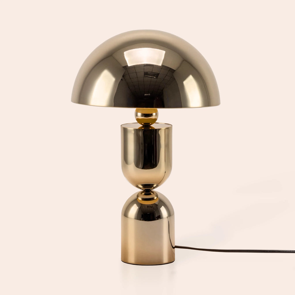 Brass dome mushroom table lamp - Miola