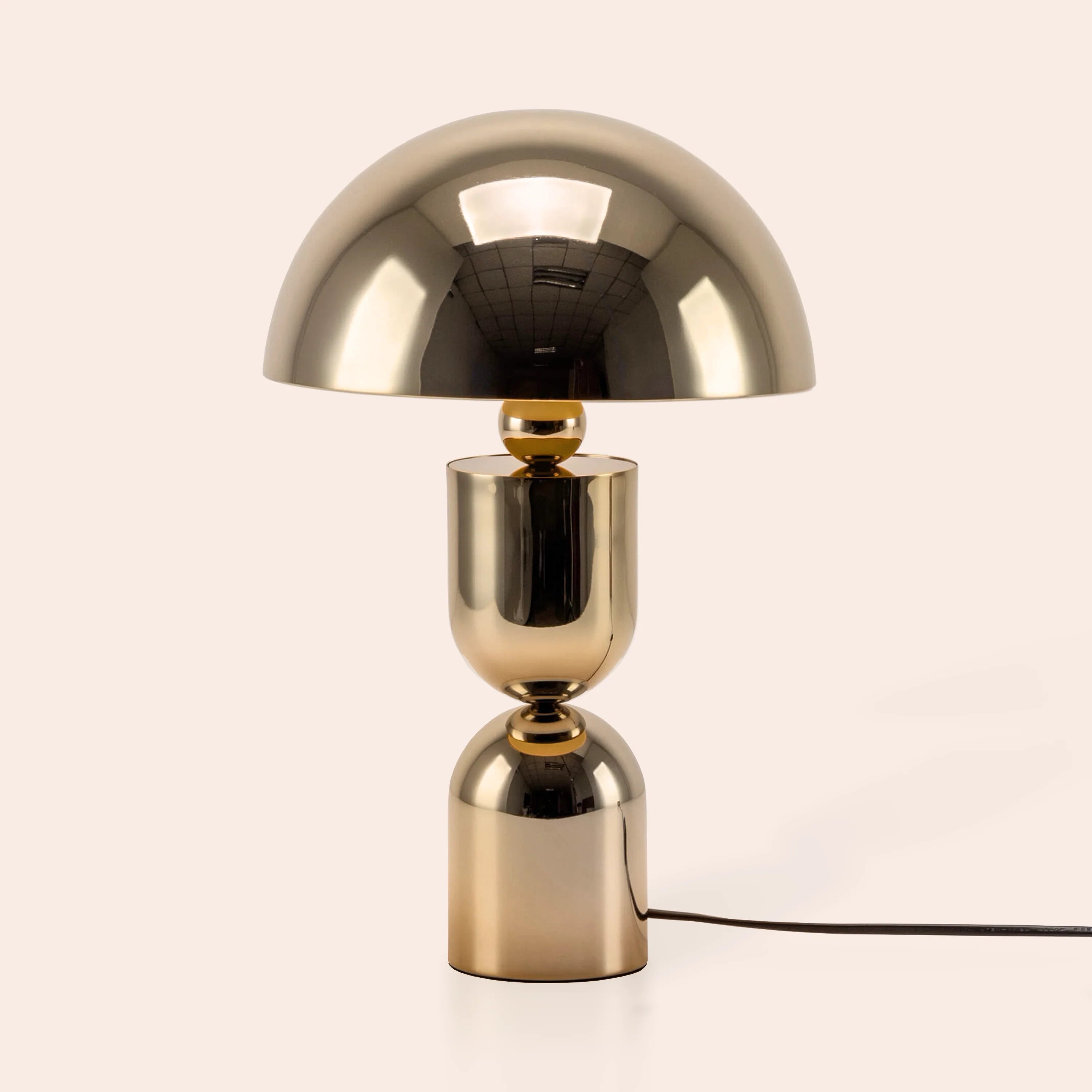 Brass dome mushroom table lamp - Miola
