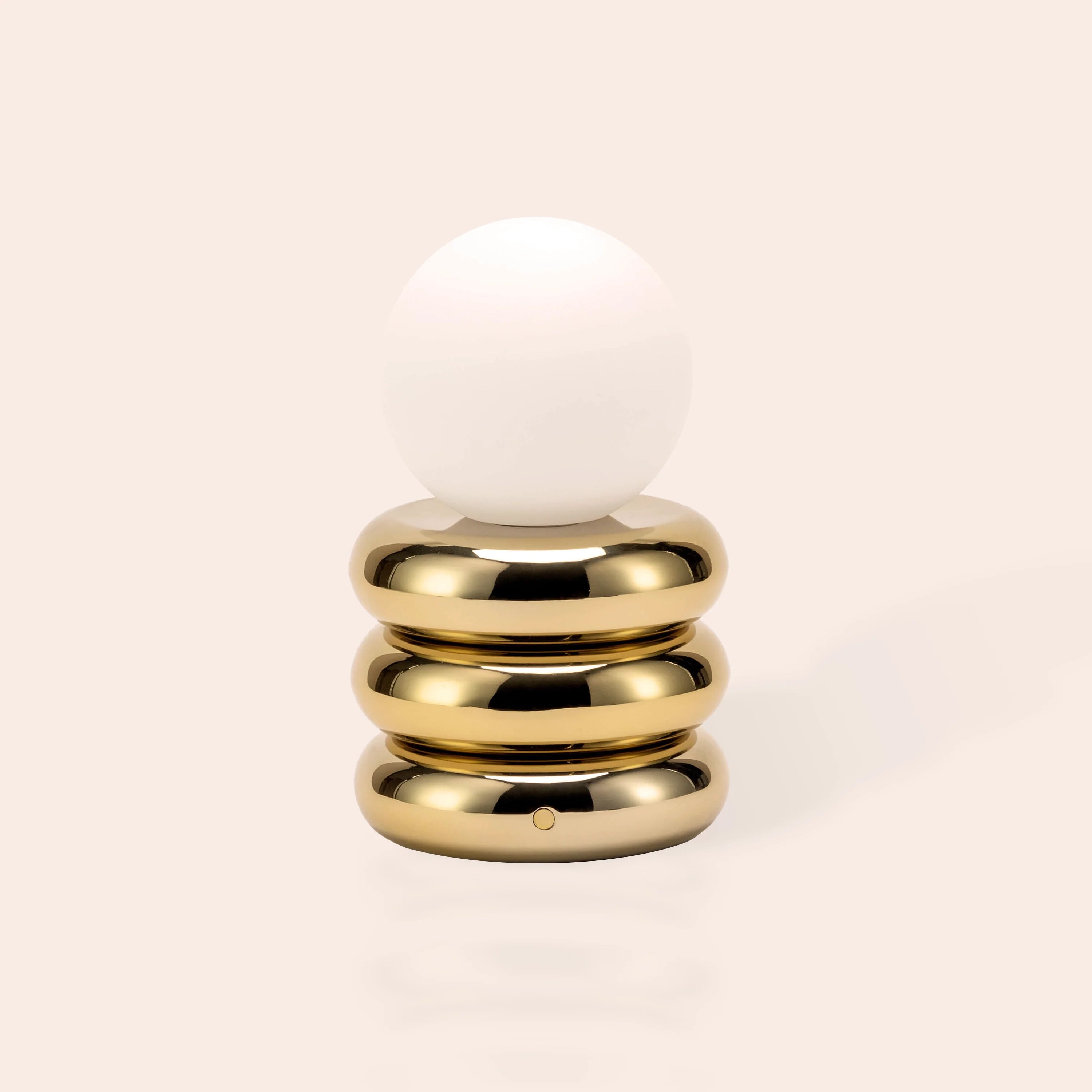 Brass tube cordless table lamp - Miola
