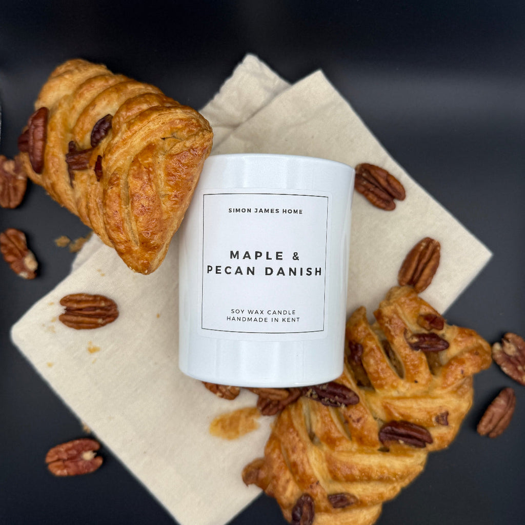 Maple & Pecan Danish Candle - Handmade Soy Wax - Miola