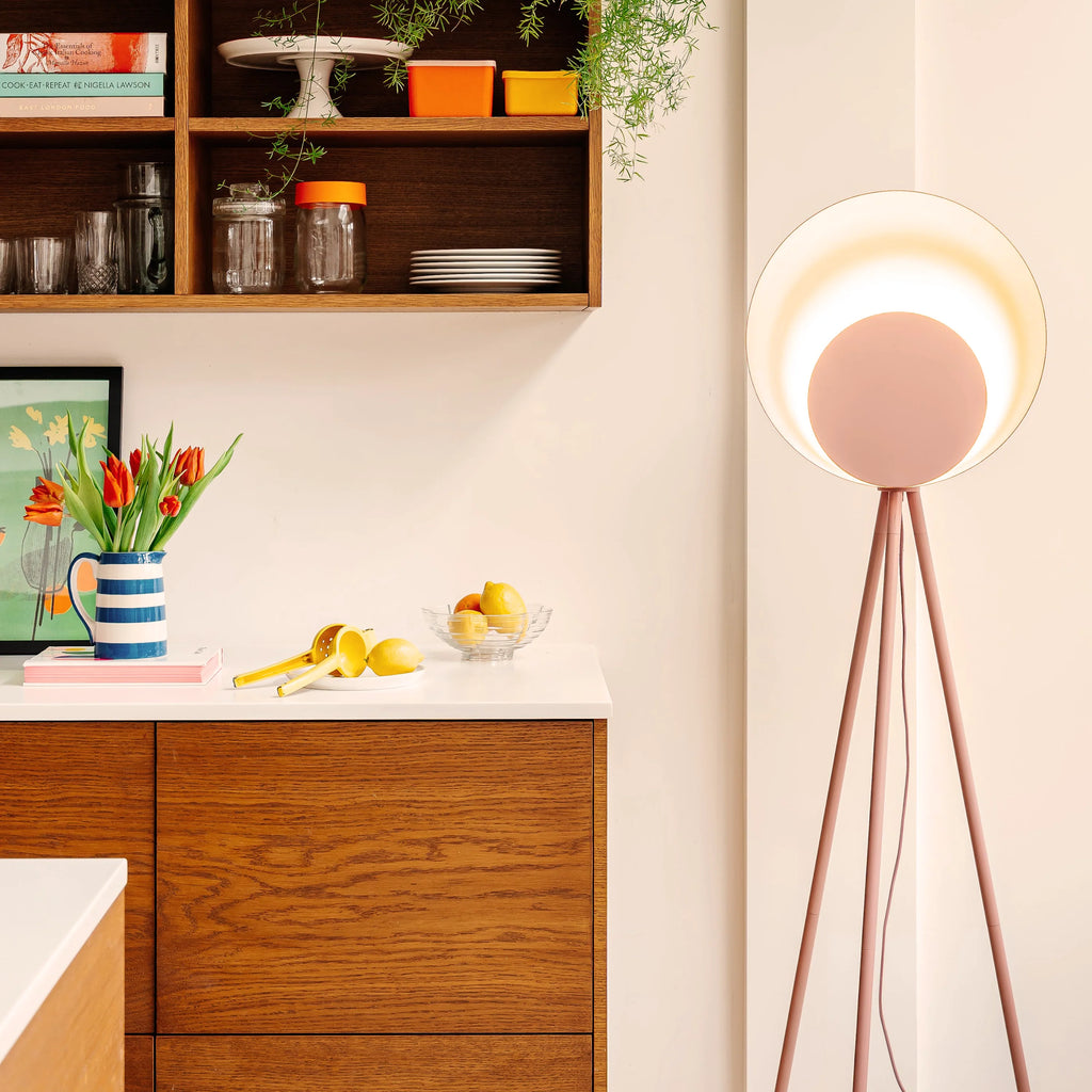 Blossom pink diffuser floor lamp - Miola
