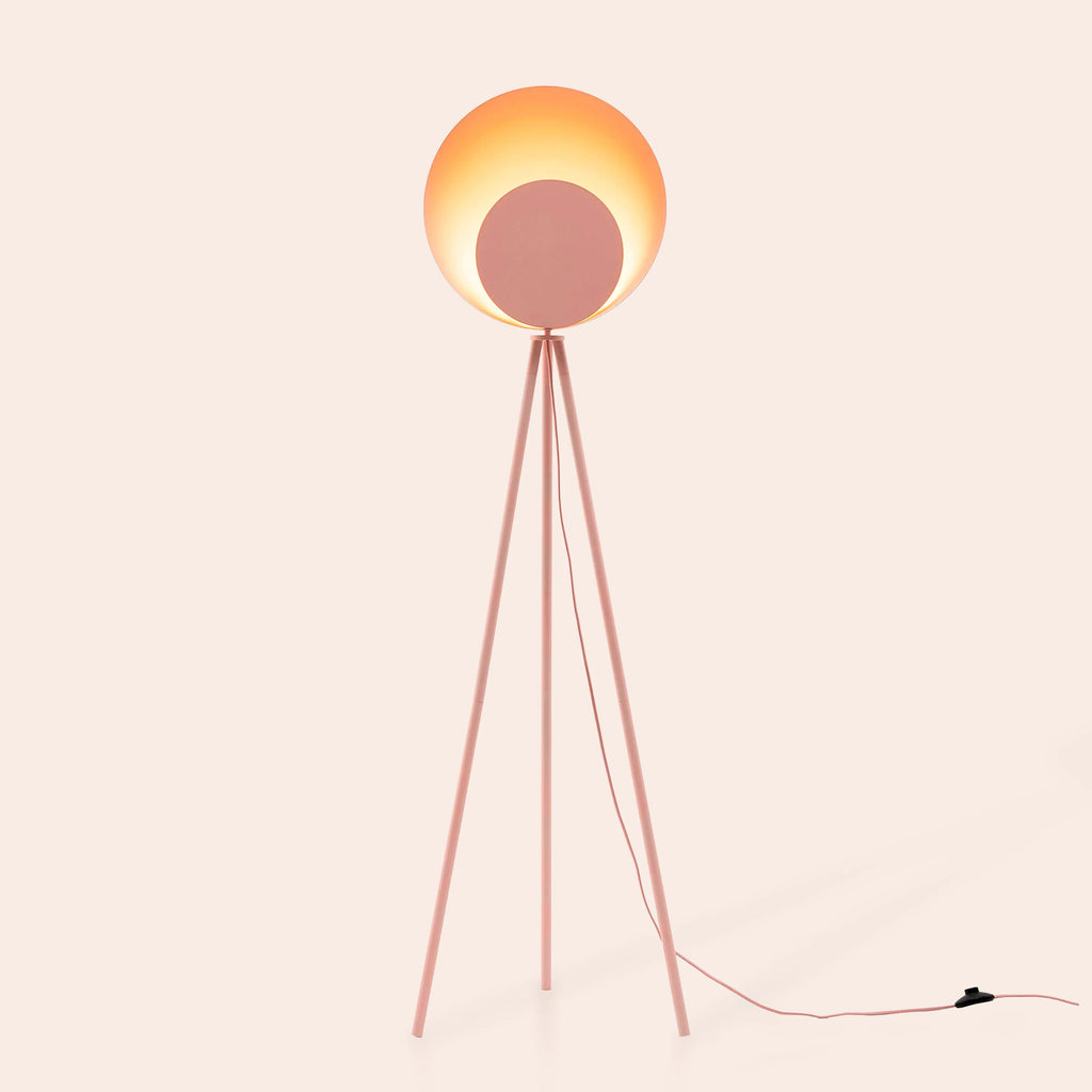 Blossom pink diffuser floor lamp - Miola