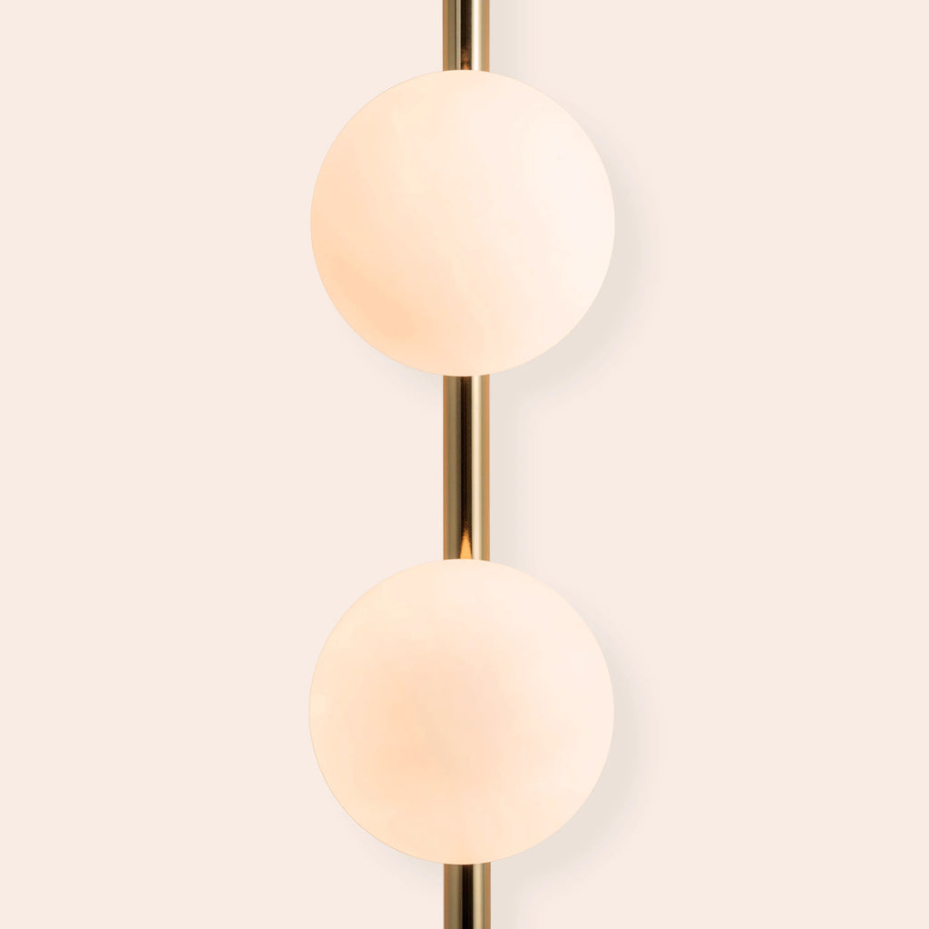 Brass bar plug - in wall light - Miola