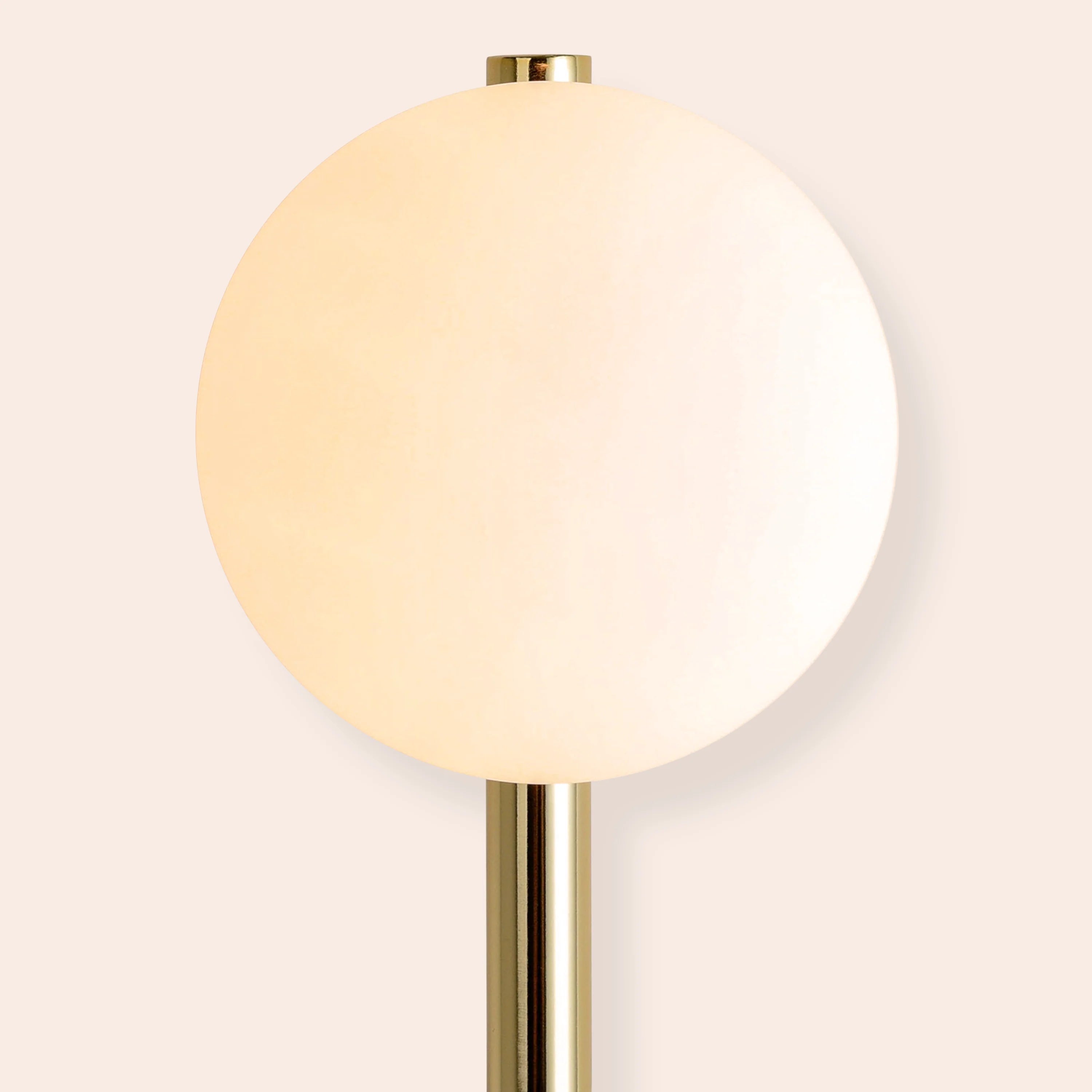 Brass bar plug-in wall light