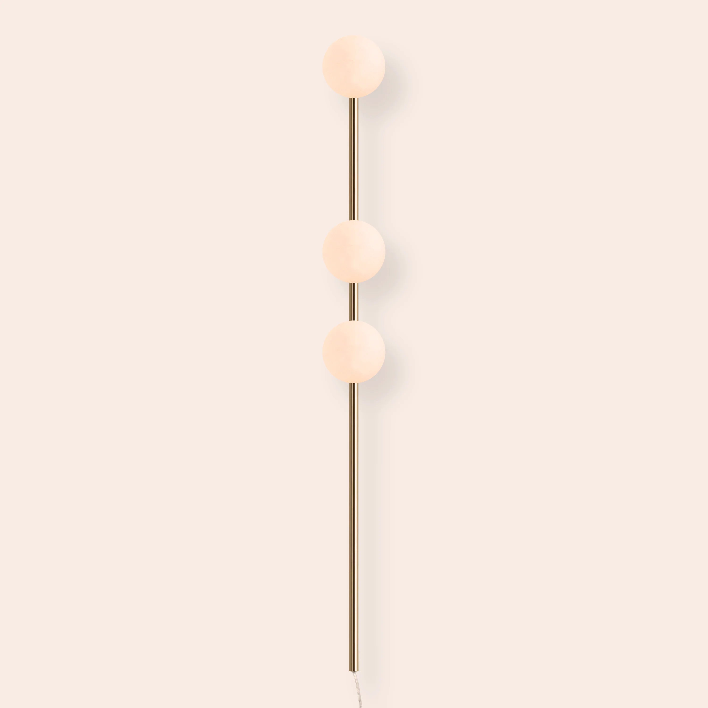 Brass bar plug - in wall light - Miola